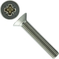 Винт потай М2,5х14 со шлицем PZ DIN 965 (ISO 7046), нержавеющая сталь А2